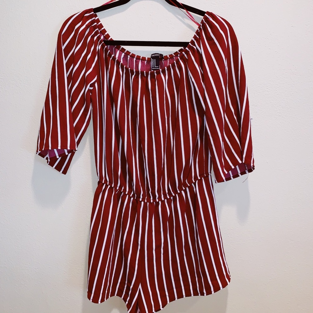 Striped romper